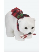 NEW!! - Byers Choice Polar Bear w/Candy Cane